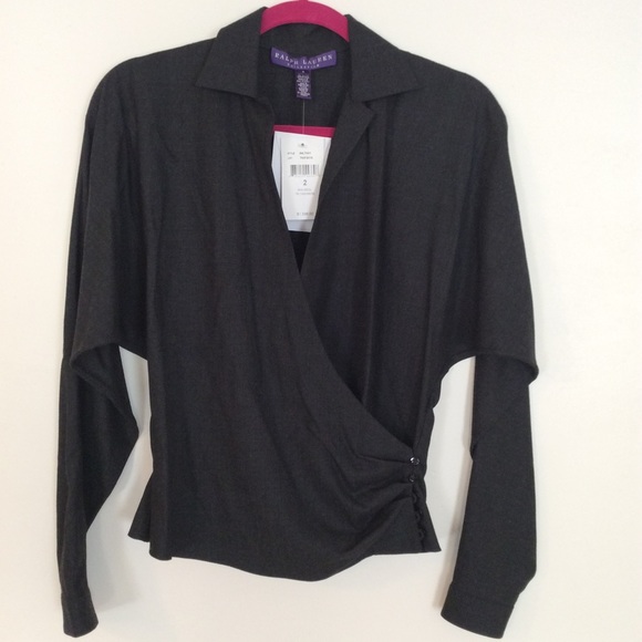 Ralph Lauren Collection Wrap Blouse - Picture 6 of 10